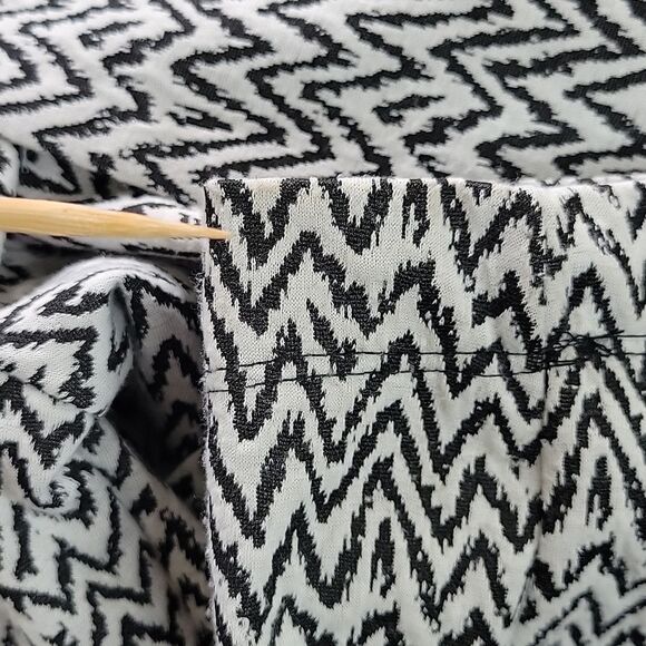 HAZEL Black White Long Sleeve Collared Cardigan Blazer Jacket size S - Picture 15 of 16